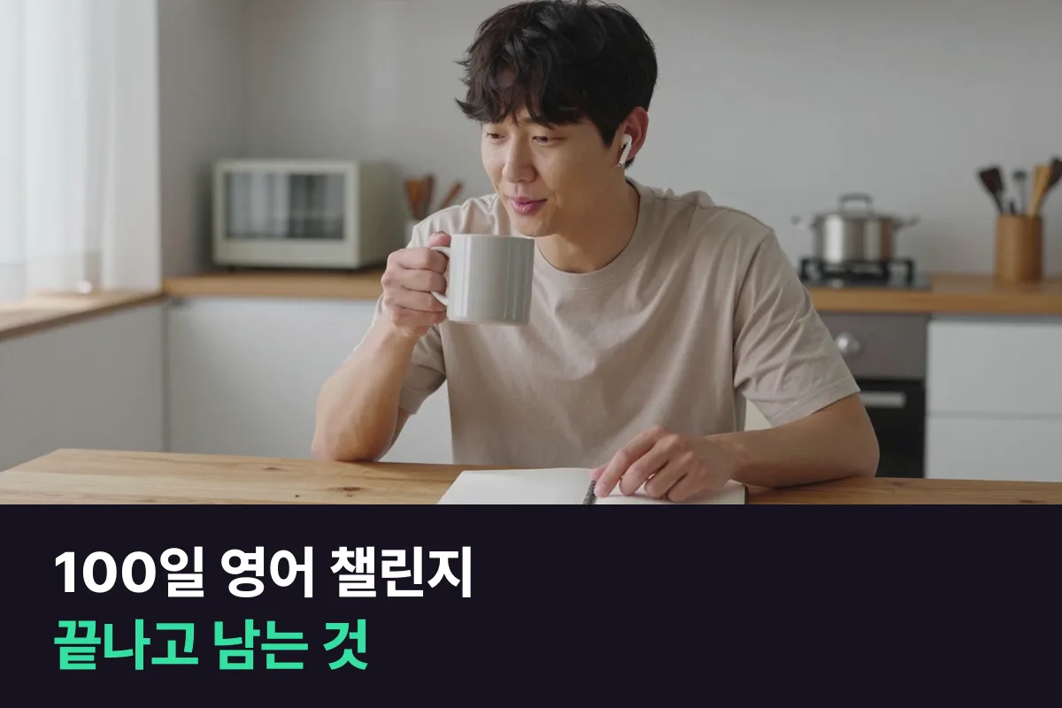 100일 영어 챌린지를 하면 100일 뒤 손에 남는 것을 방식별로 따져 봤습니다