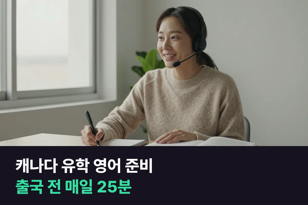 캐나다 유학 영어 준비에서 점수 다음은 수업 안에서 말하는 연습입니다