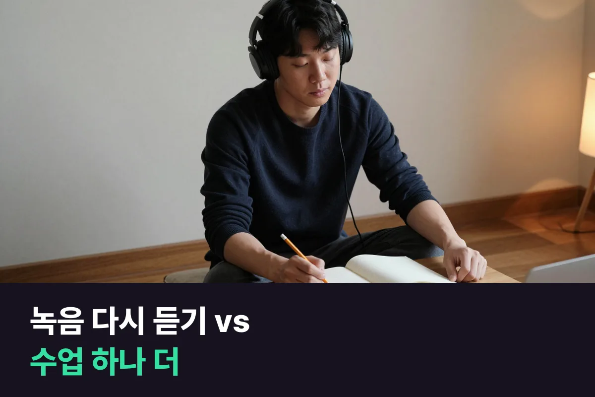 전화영어 녹음을 다시 듣는 복습과 수업 하나 더 듣는 진도 가운데 무엇을 먼저 늘릴까