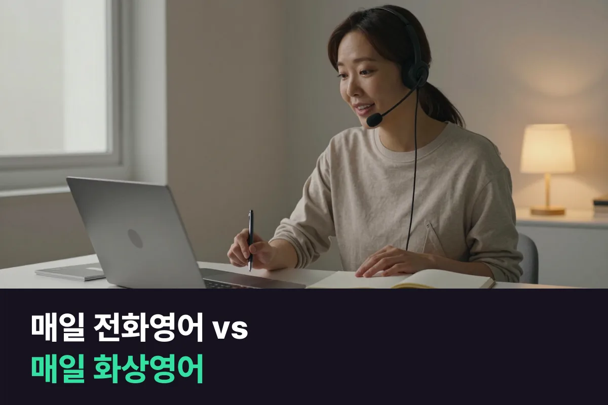 매일 전화영어와 매일 화상영어의 차이, 어느 쪽이 내 하루에서 덜 빠질까