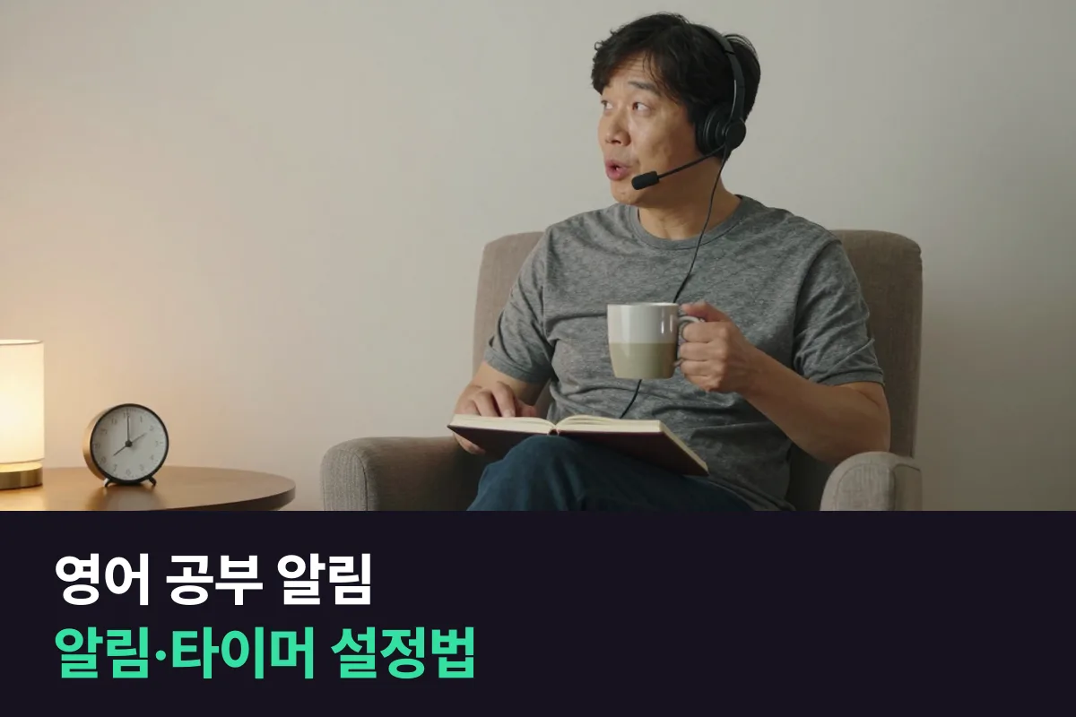 영어 공부 알림과 타이머로 습관 붙이는 법