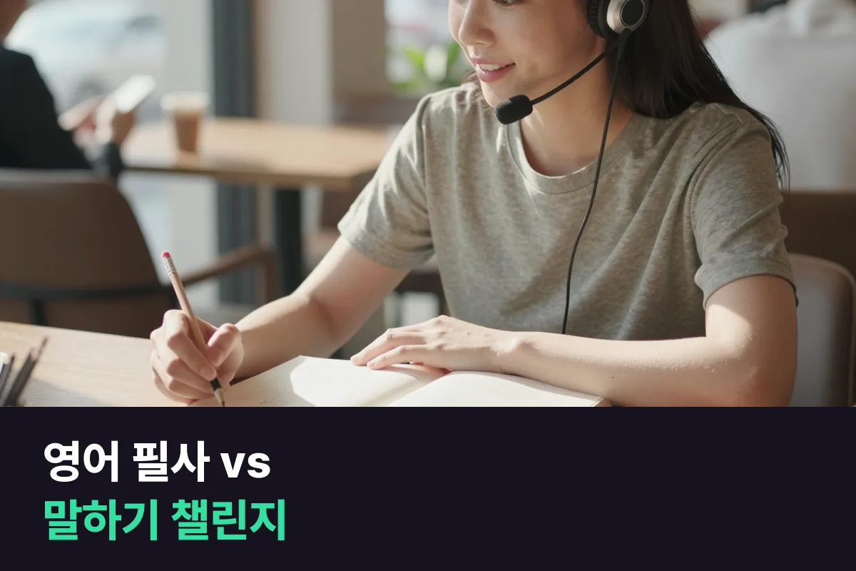 영어 필사 챌린지와 말하기 챌린지를 목표에 따라 고르는 기준