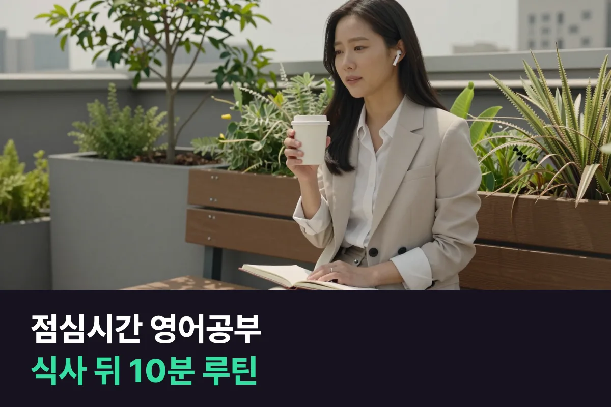 점심시간 영어공부를 하려는 직장인을 위한 10분 말하기 루틴과 4주 계획