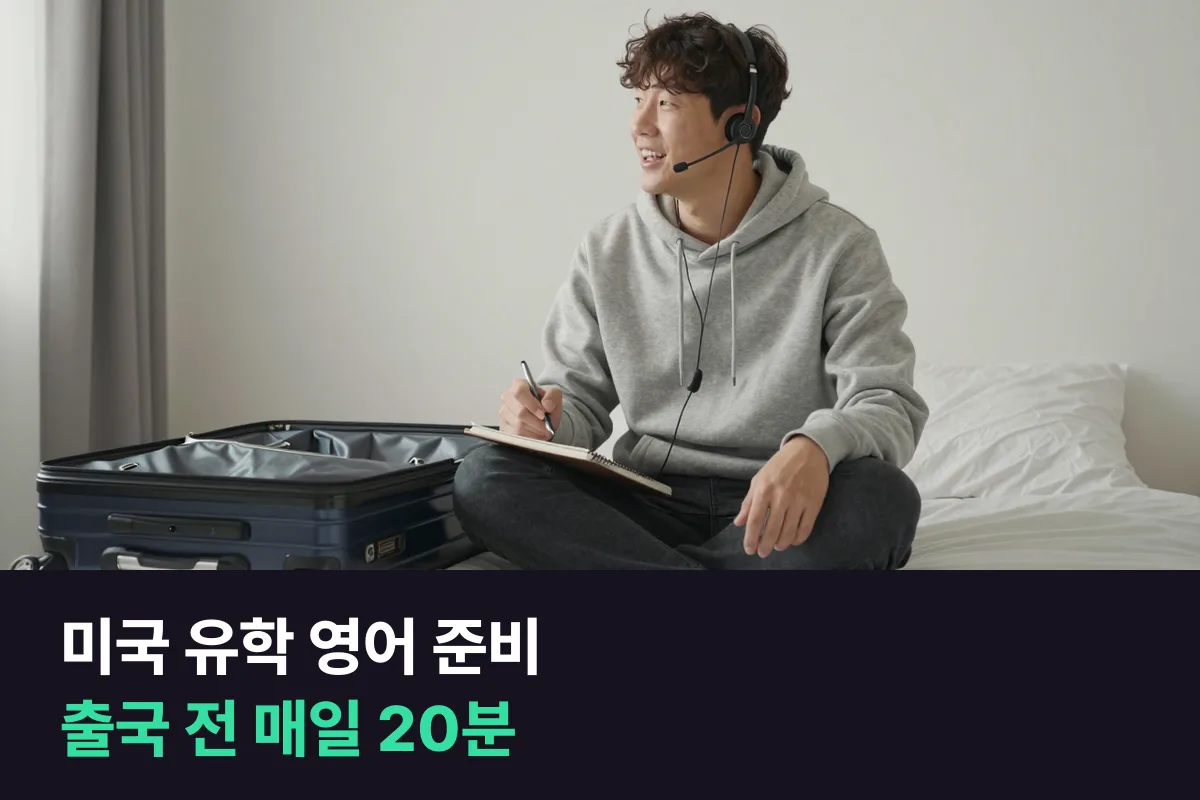 미국 유학 영어 준비는 수업보다 먼저 오는 생활 말부터